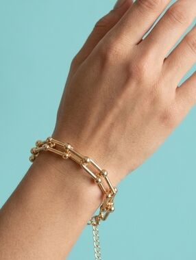 Fancy U link bracelet Adjustable